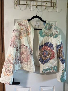 House of Harlow 1960 Quilted Floral Patchwork Jacket - Size Medium